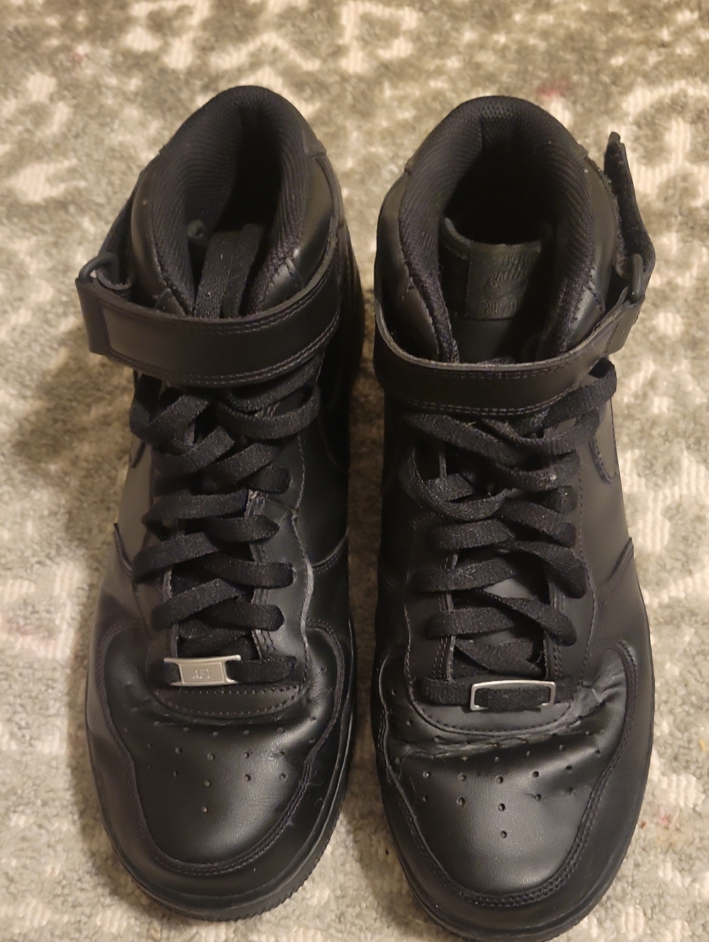 Nike Men’s Black High Top Sneakers with Ankle Strap